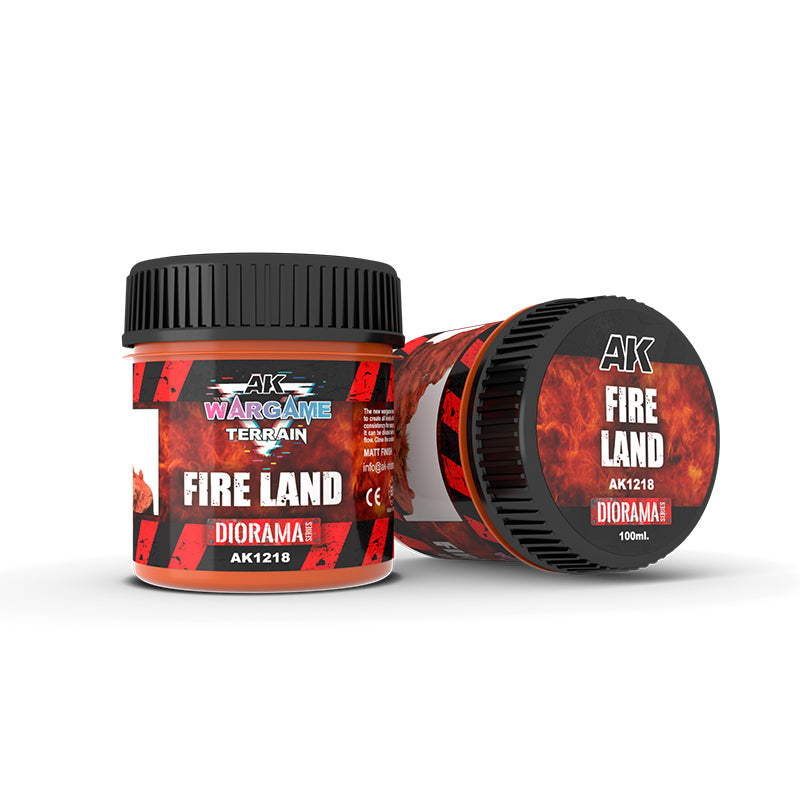 AK Interactive - Wargame Terrains - Fire Land - 100ml