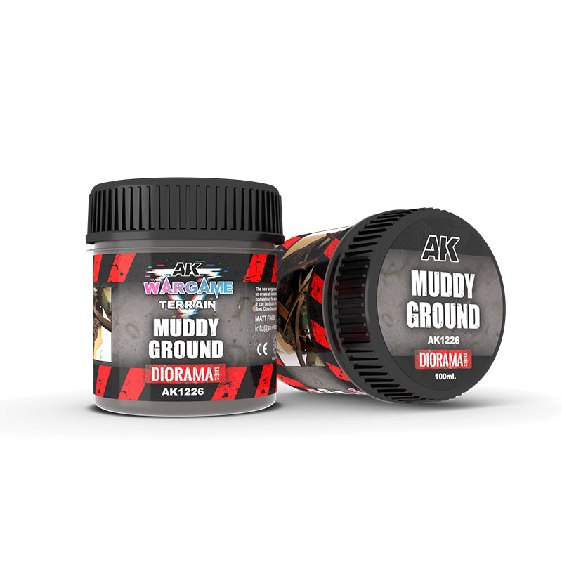 AK Interactive - Wargame Terrains - Muddy Ground - 100ml