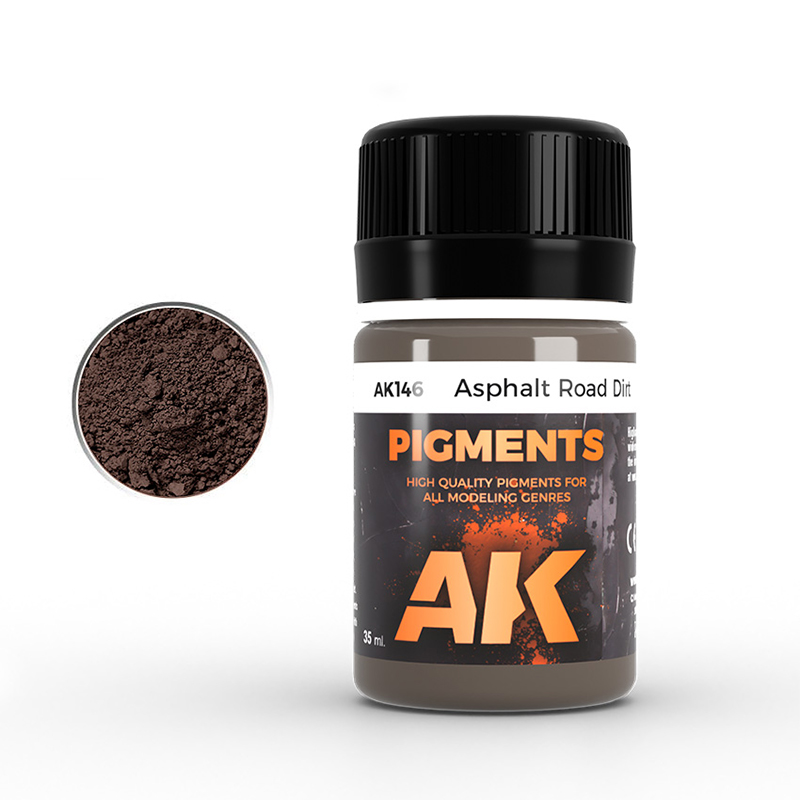 AK Interactive - Pigments - Asphalt Road Dirt - 35ml