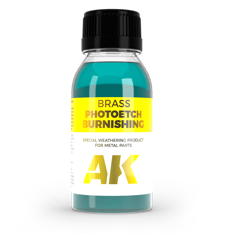 AK Interactive - Brass Photoetch Burnishing - 100ml