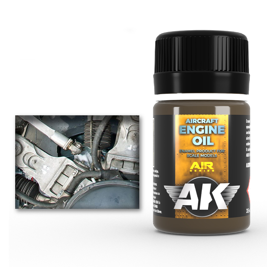 AK Interactive - Specials - Aircraft Engine Oil - 35ml