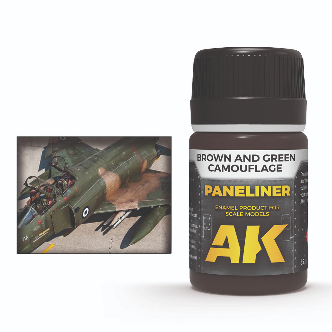 AK Interactive - Paneliner - Brown & Green Camouflage - 35ml