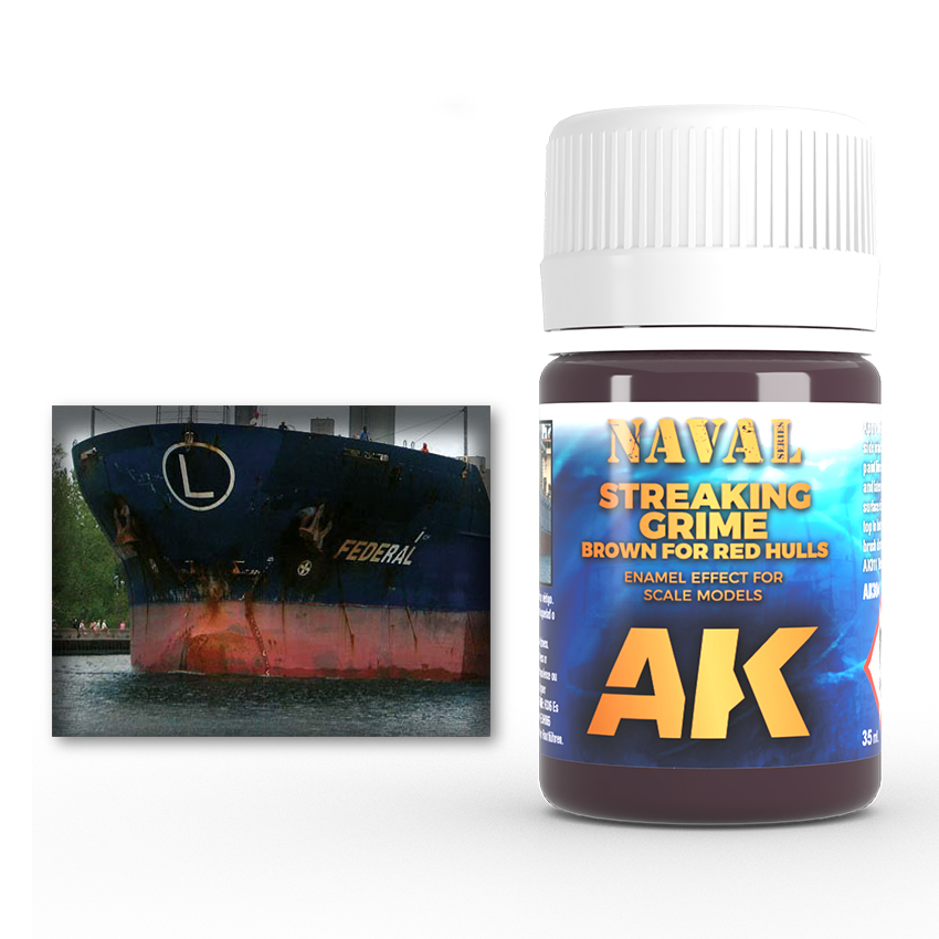 AK Interactive - Streaking -  Grime for Red Hulls - 35ml