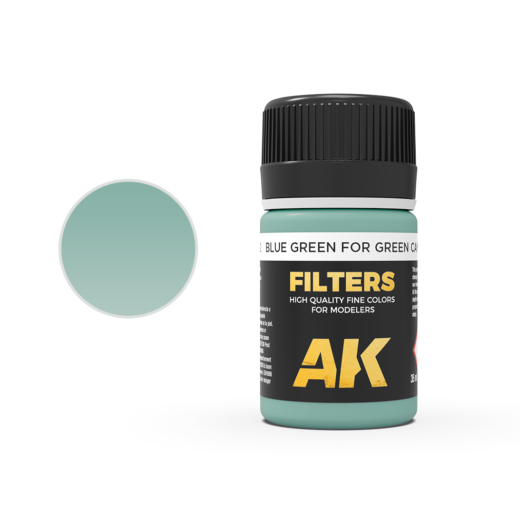 AK Interactive - Filter - Blue Green for Green Camo - 35ml
