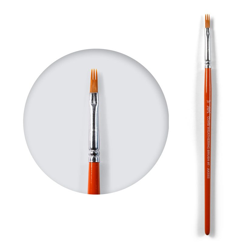 AK Interactive - Comb Weathering Brush - Size #1