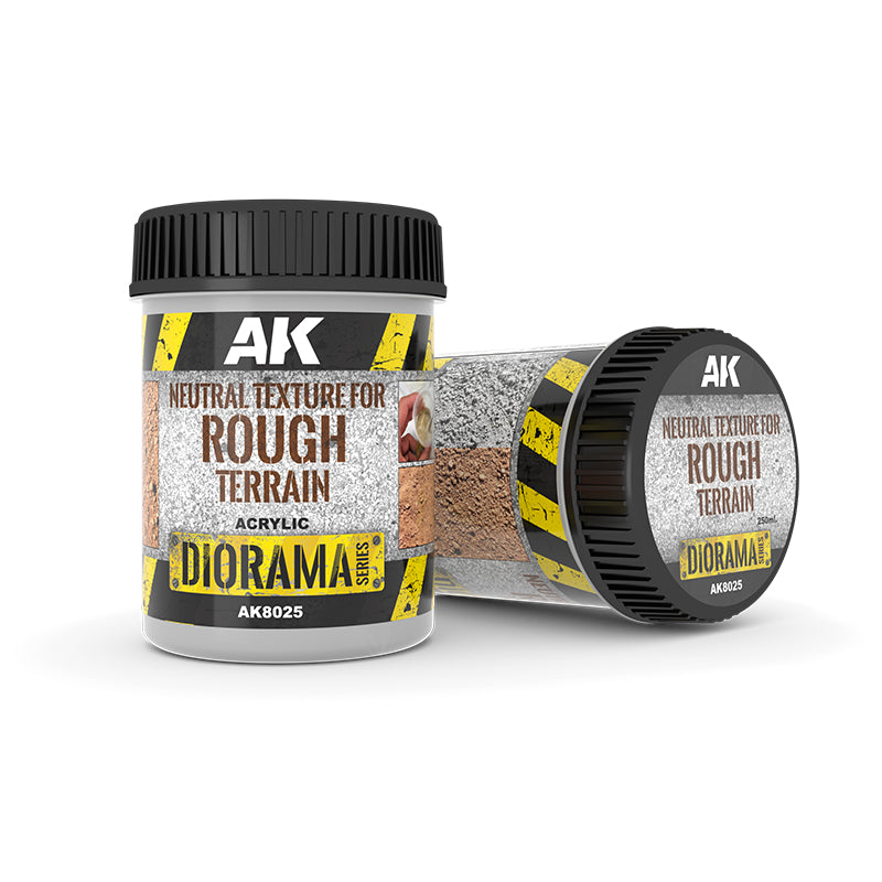 AK Interactive - Terrains - Neutral Texture for Rough Terrain - 250ml