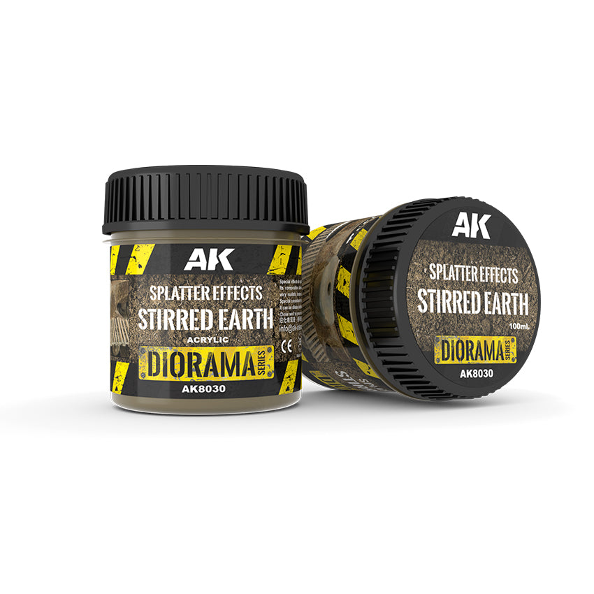 AK Interactive - Diorama - Splatter Effects Stirred Earth - 100ml