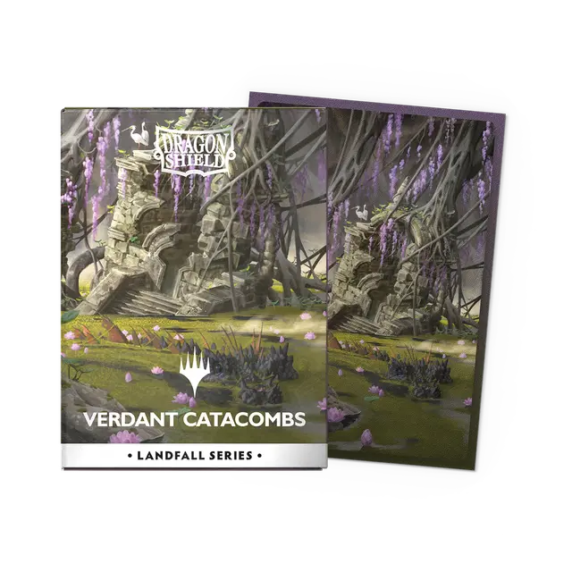 Dragon Shield - 100 Sleeves - Matte Duel Art - Landfall Series: Verdant Catacombs