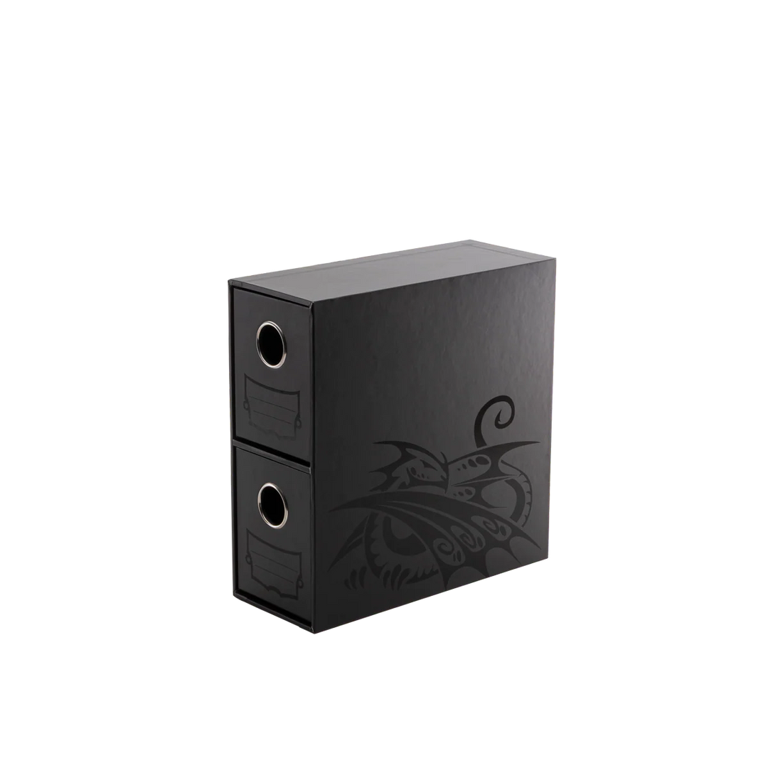 Dragon Shield - Fortress - 2-Card Drawers Vertical - Black