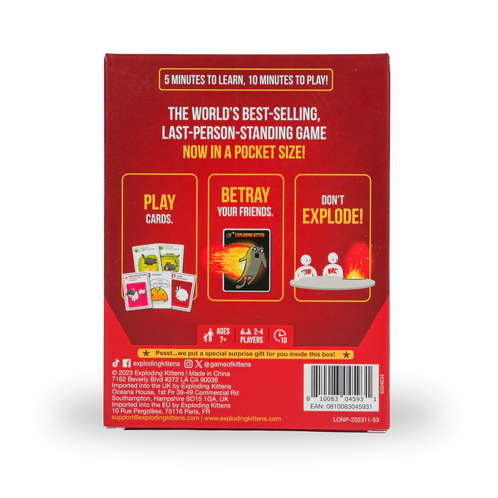 Exploding Kittens Grab & Game