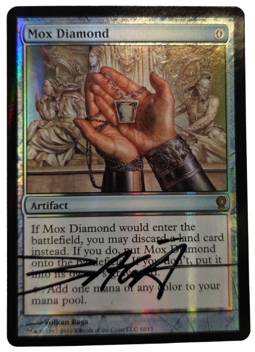 Mox Diamond - Foil - Signed by Artist