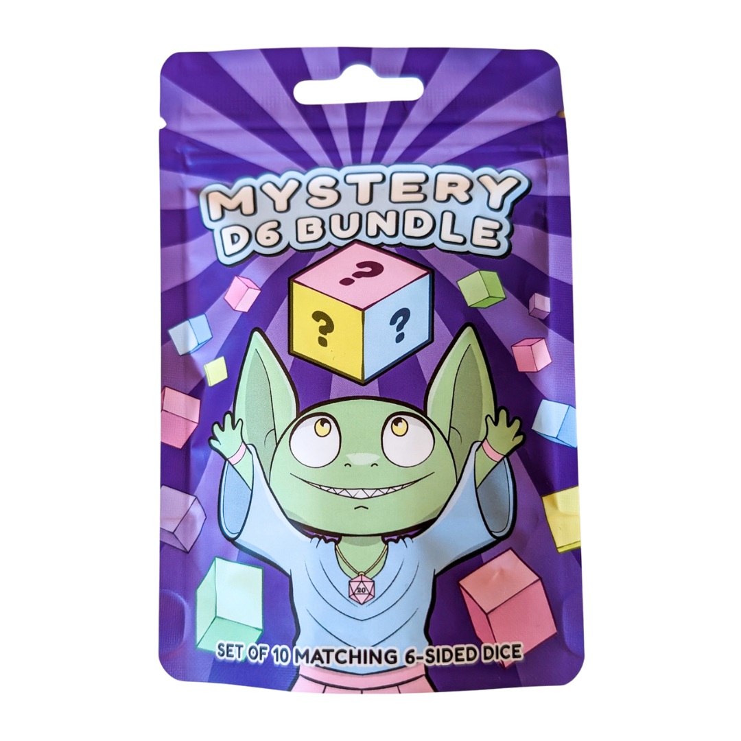 Dice - Mystery Dice Bag D6 12mm Pips