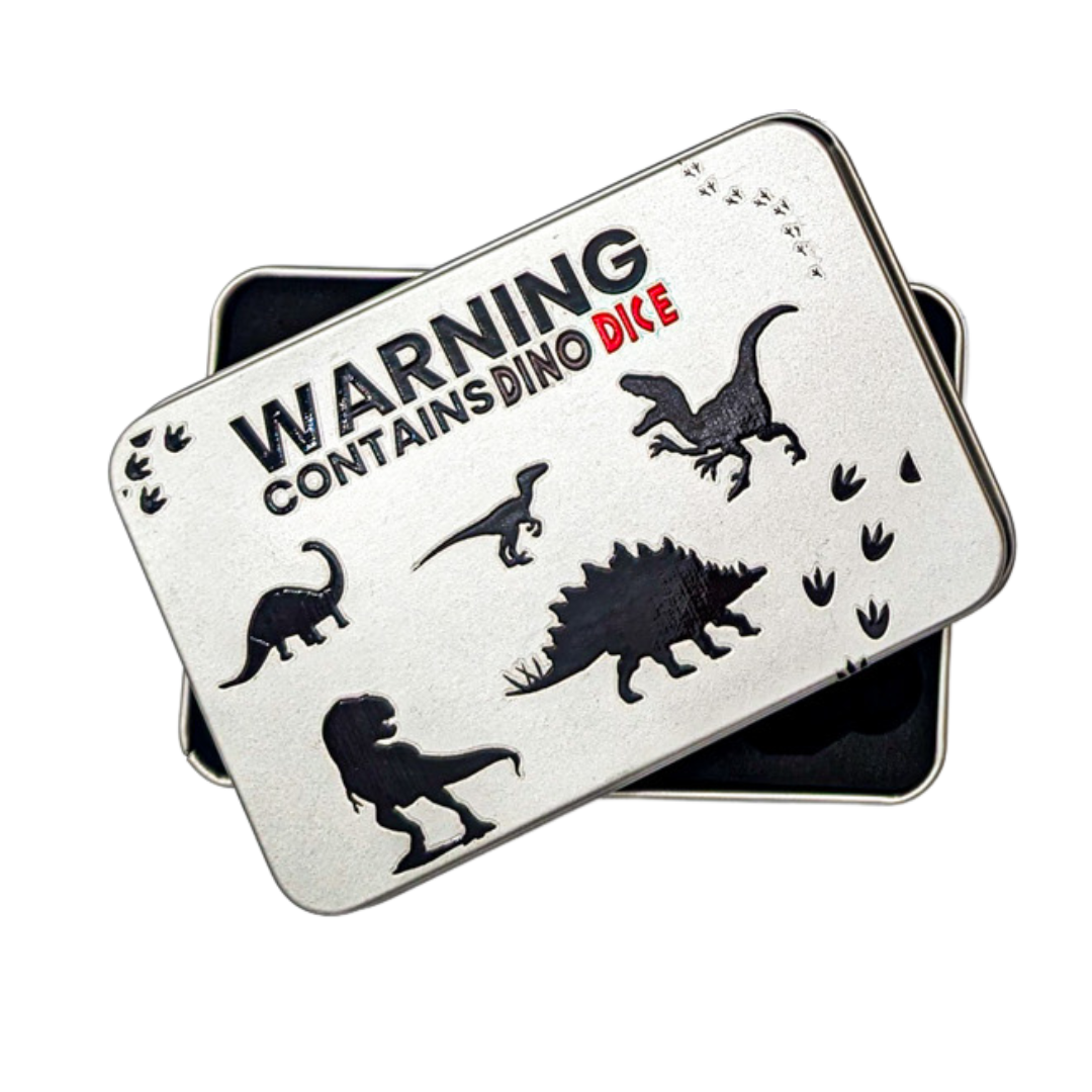 Dice Tin - Dinosaurs