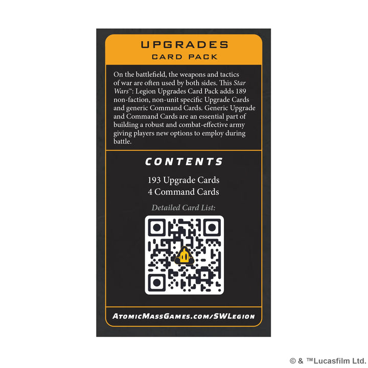 Star Wars: Legion - Upgrades Card Pack