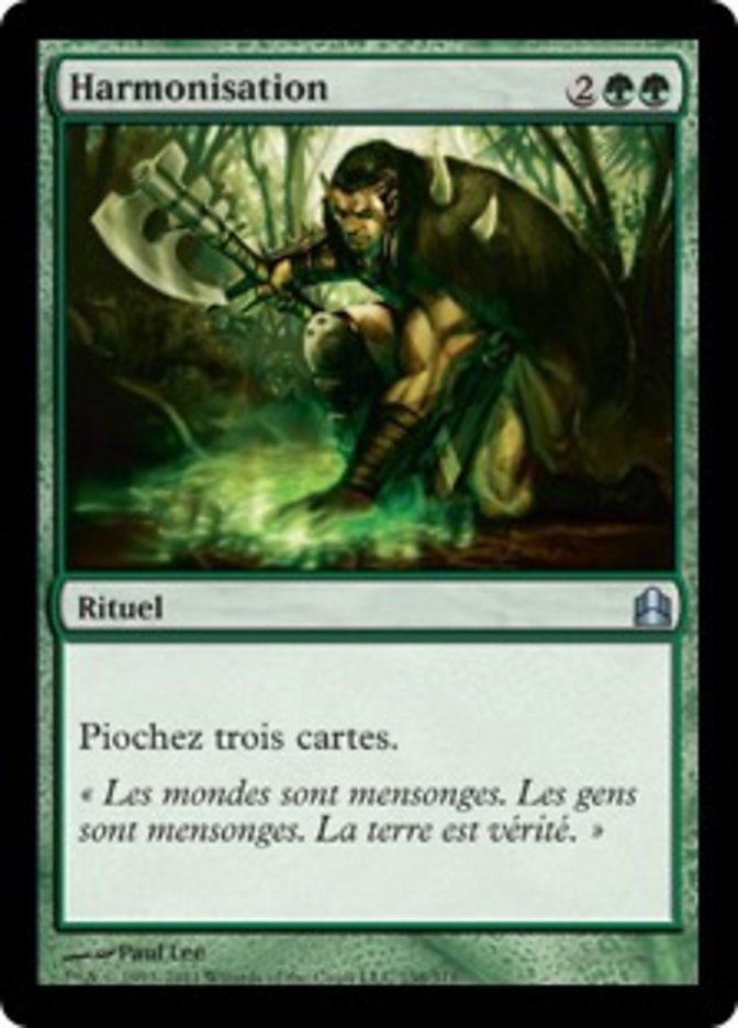 Harmonize, Commander 2011 Card Art