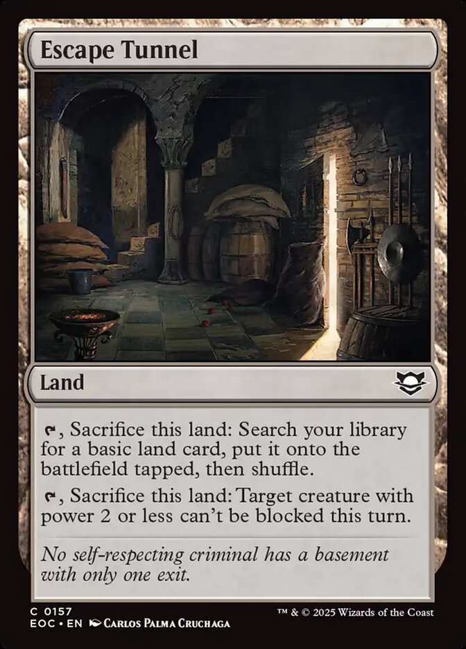 Escape Tunnel, Edge Of Eternities Commander Card Art