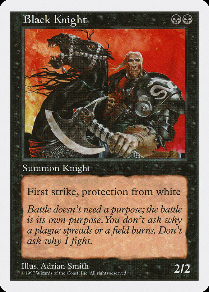 Black Knight, Fifth Edition Card Art