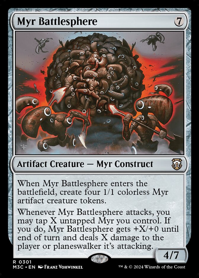 Myr Battlesphere, Modern horizons 3 commander Card Art