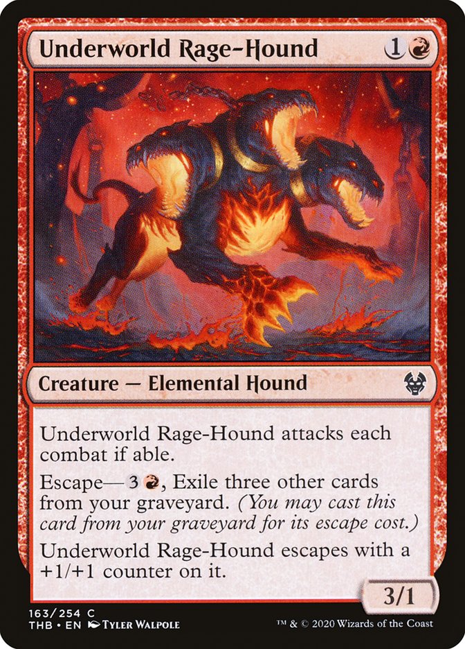 Underworld Rage-Hound, Theros beyond death Card Art