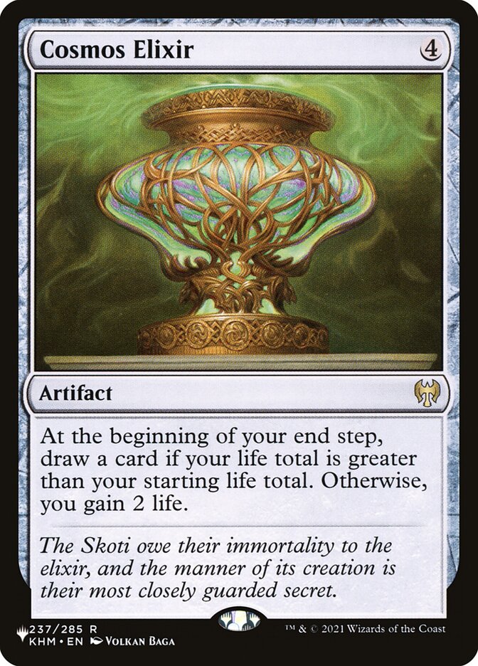 Cosmos Elixir, The List Card Art