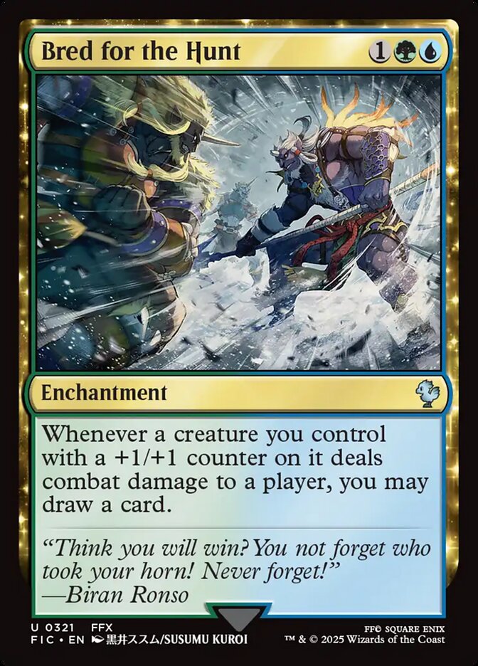 Bred for the Hunt, Final fantasy commander Card Art