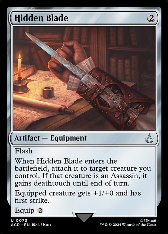 Hidden Blade, Assassin'S Creed Card Art