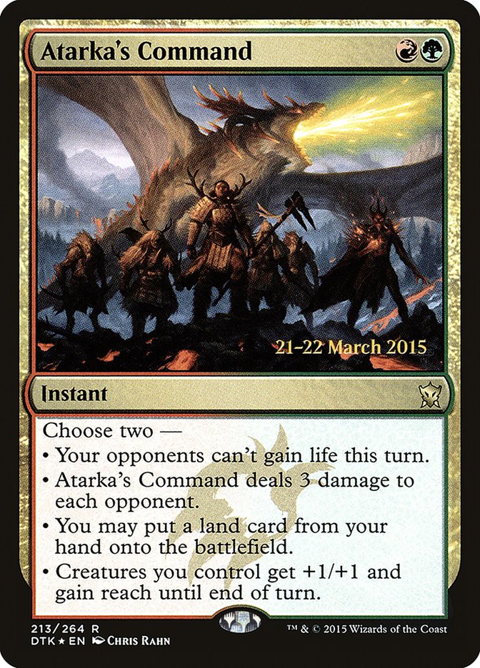 Atarka's Command, Dragons of tarkir promos Card Art