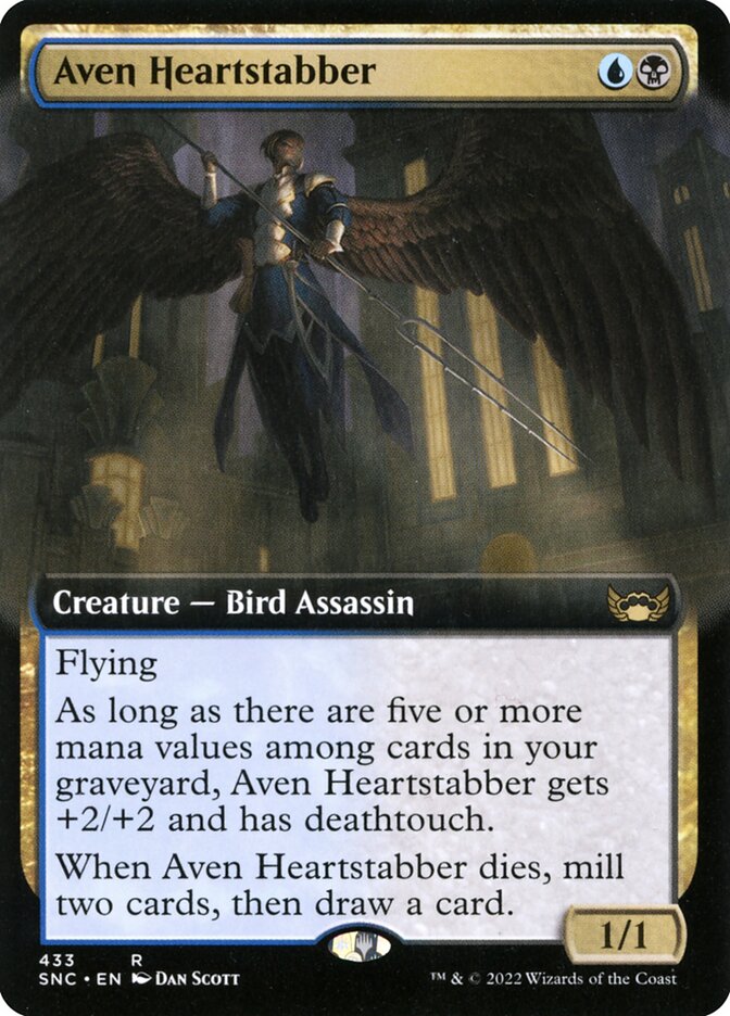 Aven Heartstabber, Streets of new capenna Card Art