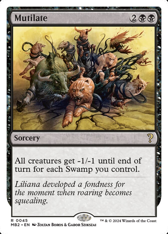 Mutilate, Mystery Booster 2 Card Art