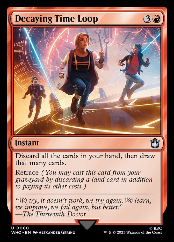 Decaying Time Loop, Doctor Who Card Art