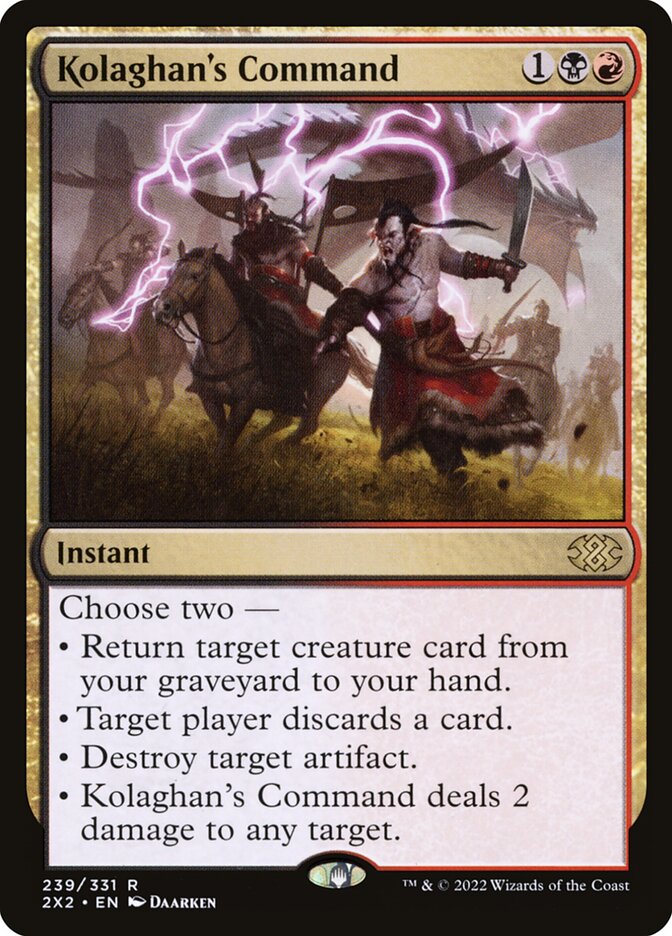 Kolaghan's Command, Double masters 2022 Card Art
