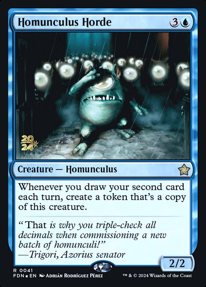 Homunculus Horde, Foundations Promos Card Art