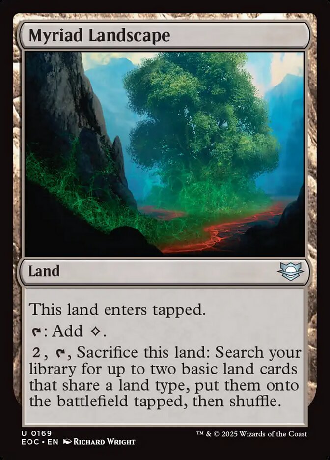 Myriad Landscape, Edge Of Eternities Commander Card Art