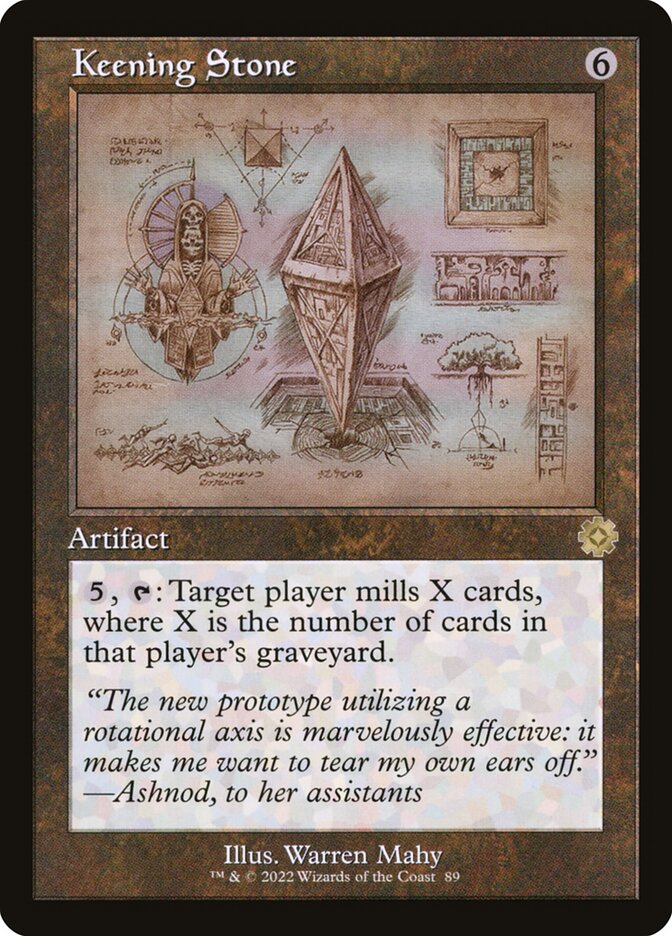 Keening Stone, The brothers' war retro artifacts Card Art