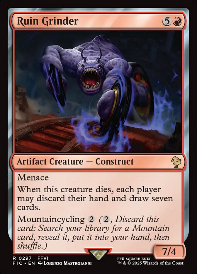 Ruin Grinder, Final fantasy commander Card Art