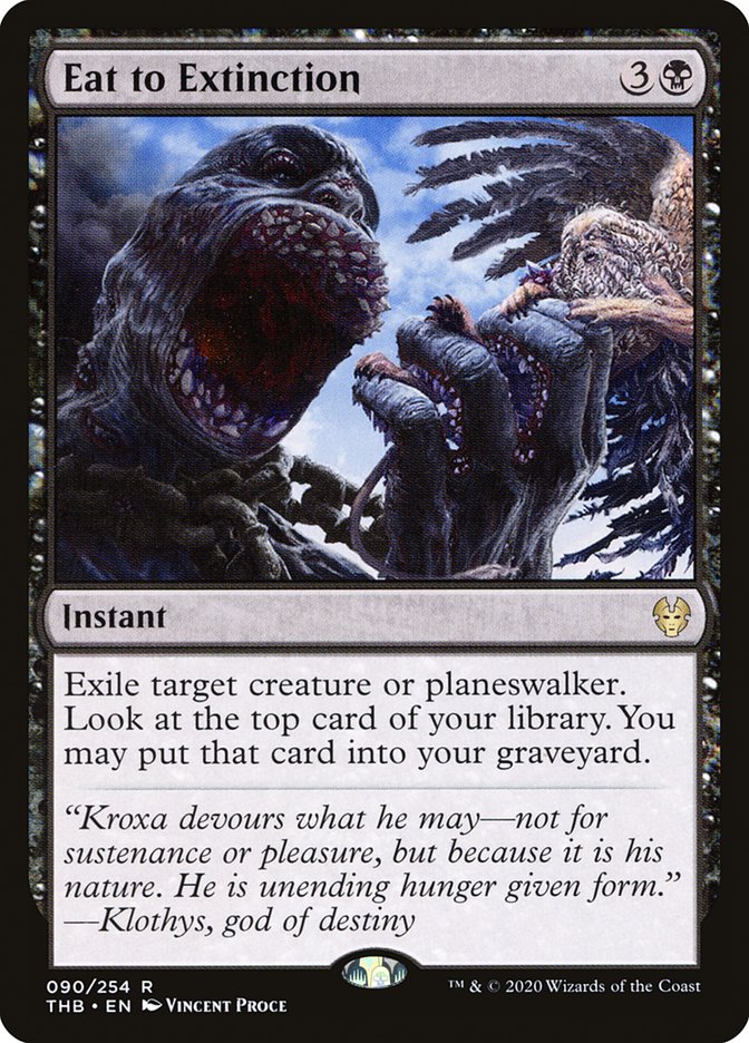 Eat to Extinction, Theros beyond death Card Art