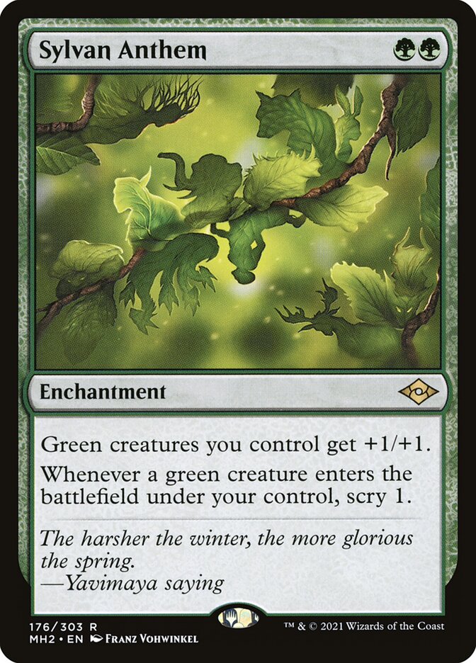 Sylvan Anthem, Modern horizons 2 Card Art