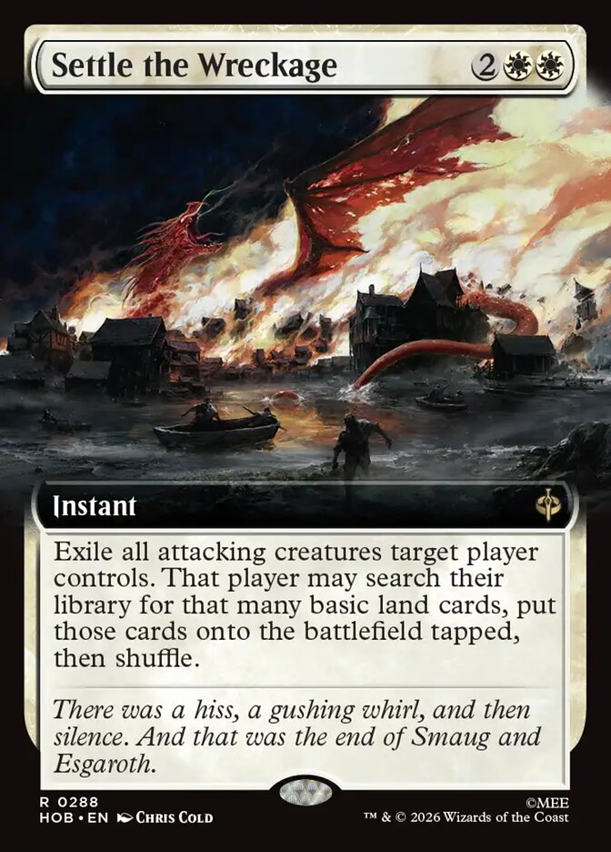 Settle the Wreckage, The Hobbit Card Art