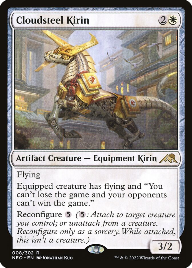 Cloudsteel Kirin, Kamigawa: neon dynasty Card Art