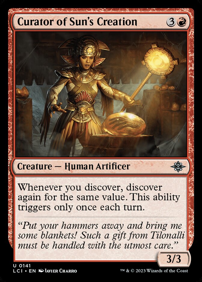 Curator of Sun's Creation, The lost caverns of ixalan Card Art