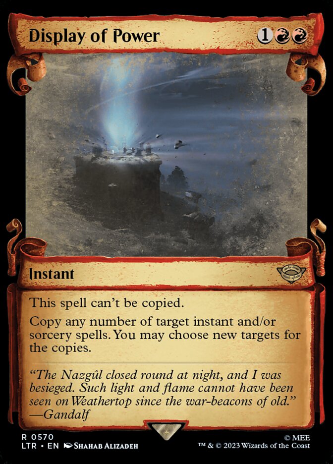 Display of Power, The Lord Of The Rings: Tales Of Middle-Earth Card Art