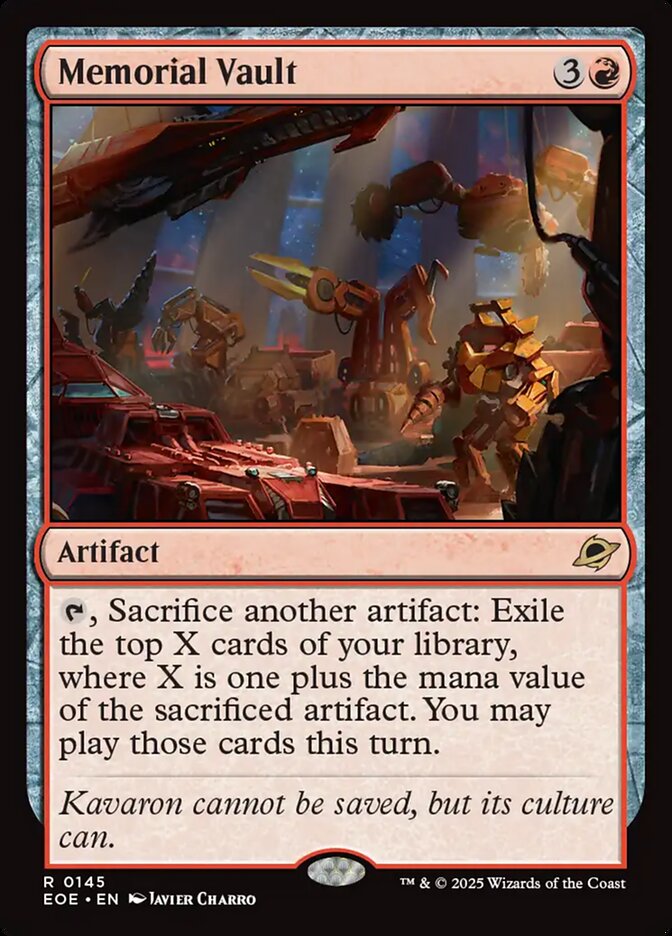 Memorial Vault, Edge of eternities Card Art