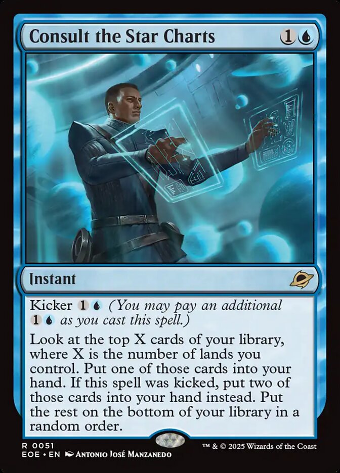 Consult the Star Charts, Edge of eternities Card Art