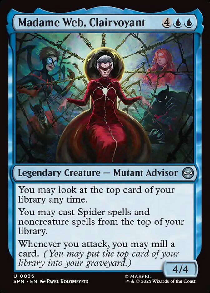 Madame Web, Clairvoyant, Marvel'S Spider-Man Card Art