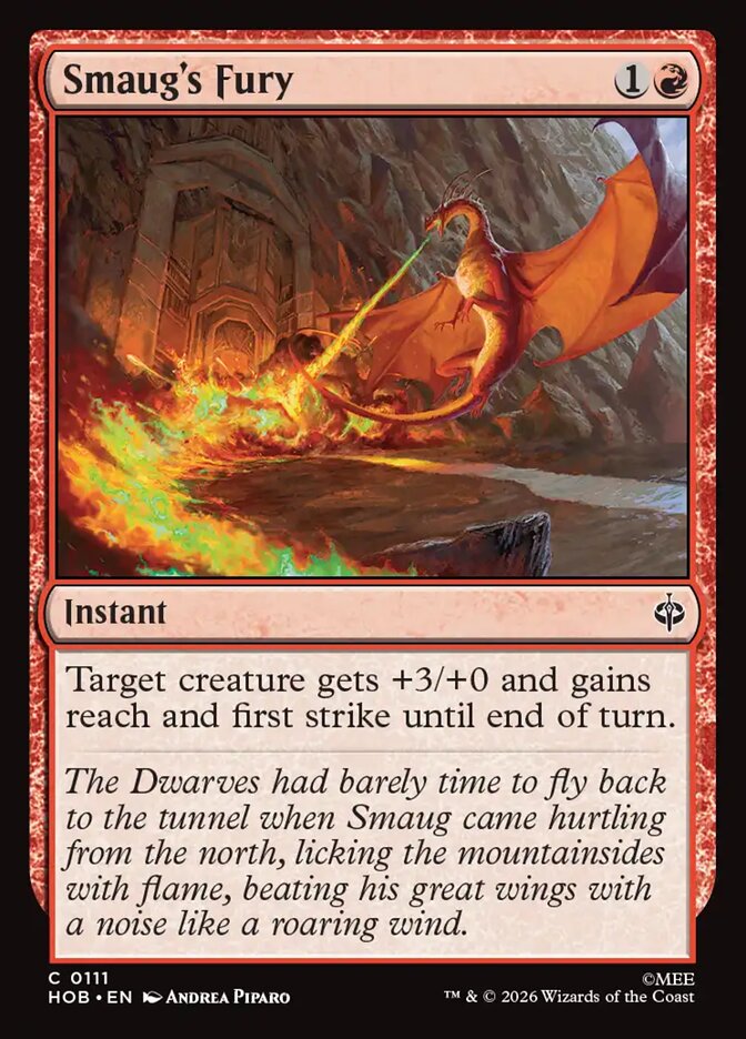 Smaug's Fury, The Hobbit Card Art
