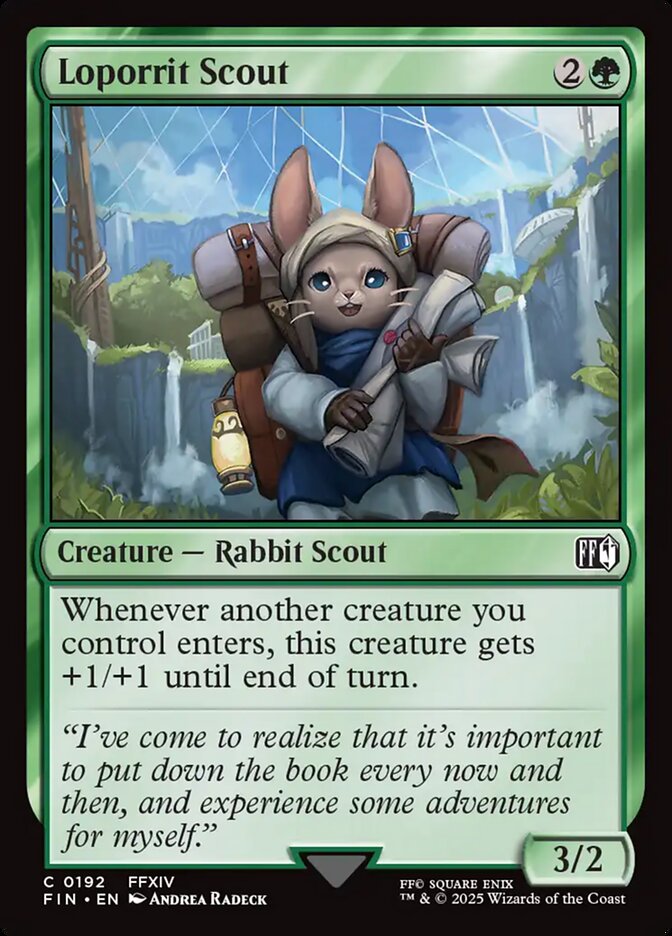Loporrit Scout, Final fantasy Card Art