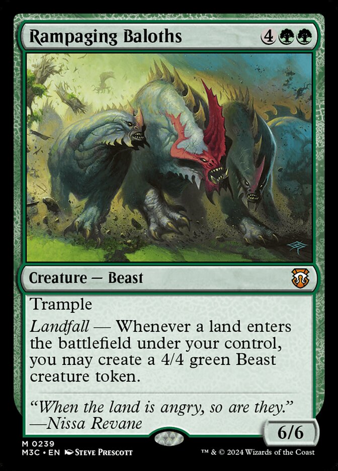 Rampaging Baloths, Modern Horizons 3 Commander Card Art