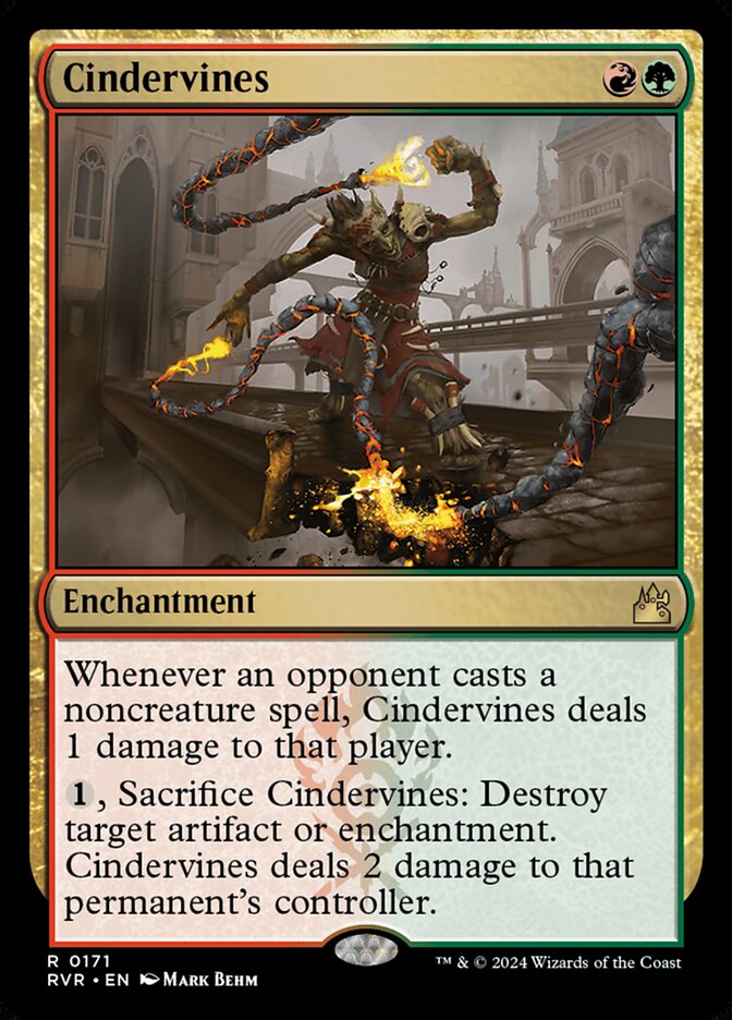 Cindervines, Ravnica remastered Card Art