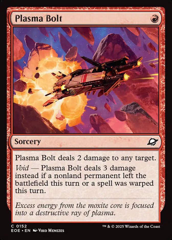 Plasma Bolt, Edge of eternities Card Art