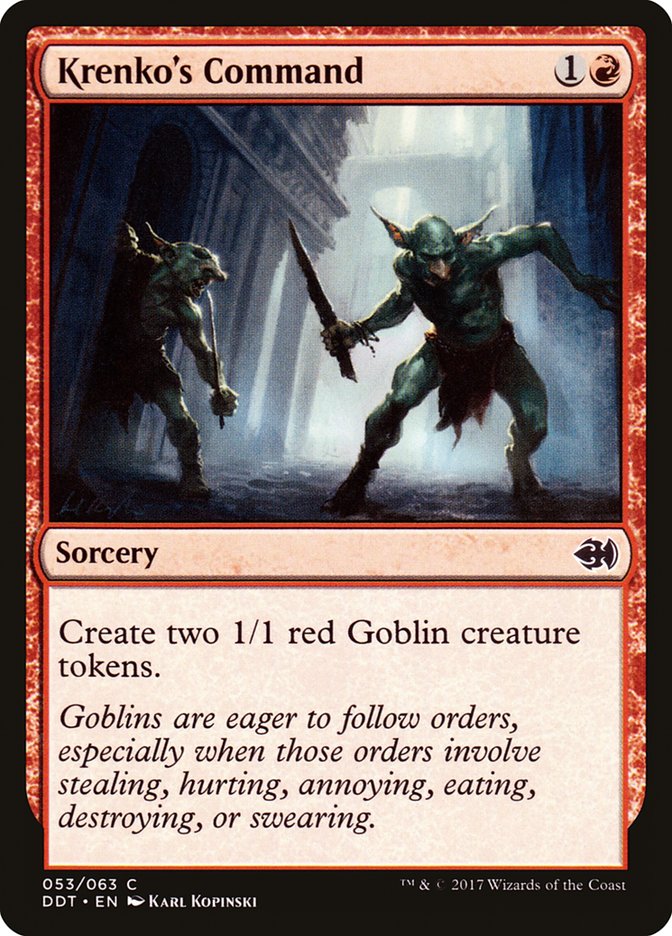 Krenko's Command, Duel decks: merfolk vs. goblins Card Art